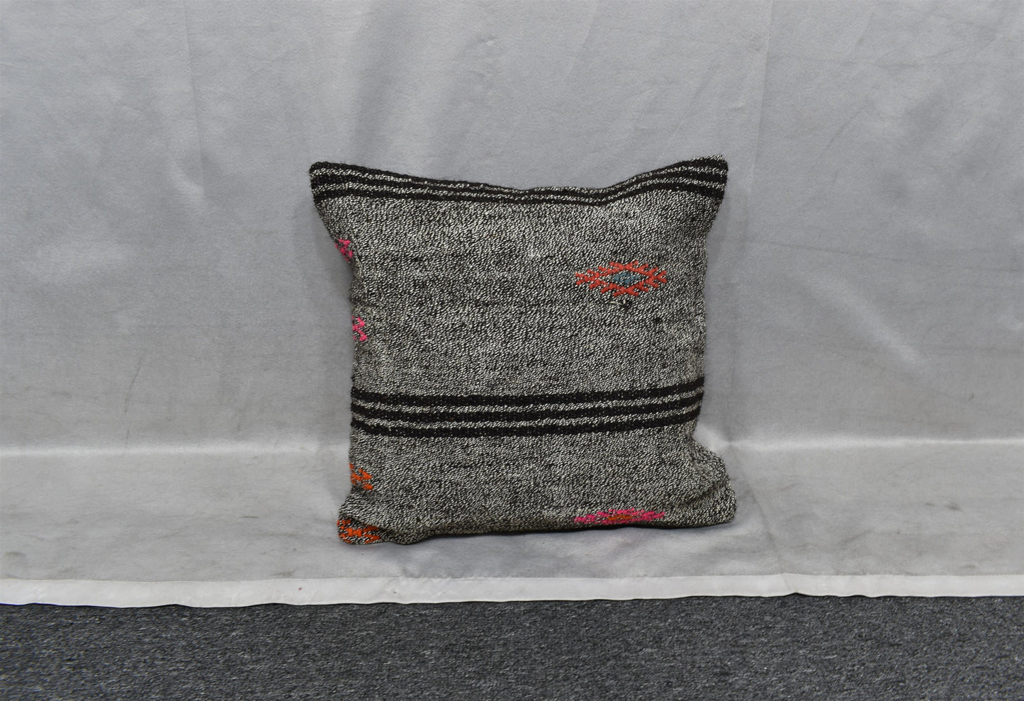 Yeni El Dokuma Dekoratif Kilim Kırlent Yastık Kılıfı 6015