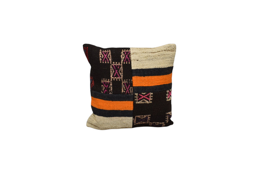 Yeni El Dokuma Patchwork Kırkyama Dekoratif Kilim Kırlent Yastık Kılıfı 6016
