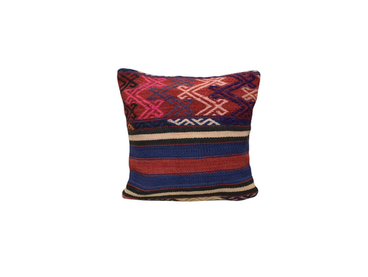 Yeni El Dokuma Dekoratif Kilim Kırlent Yastık Kılıfı 6018