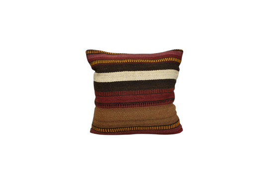 Yeni El Dokuma Dekoratif Kilim Kırlent Yastık Kılıfı 6035