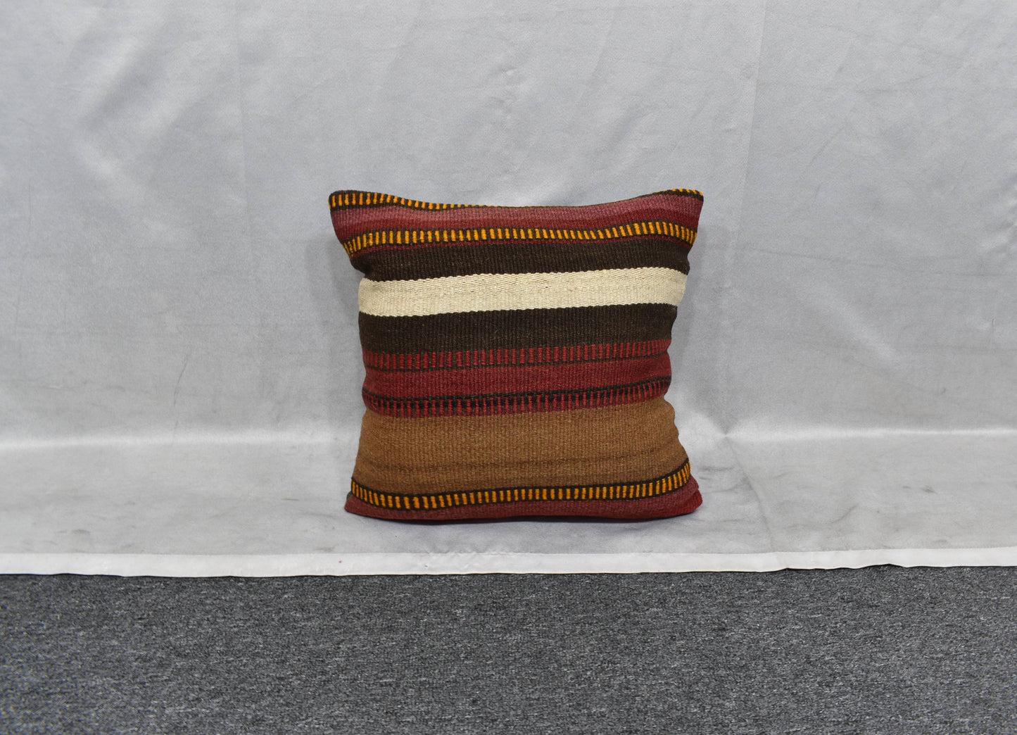 Yeni El Dokuma Dekoratif Kilim Kırlent Yastık Kılıfı 6035