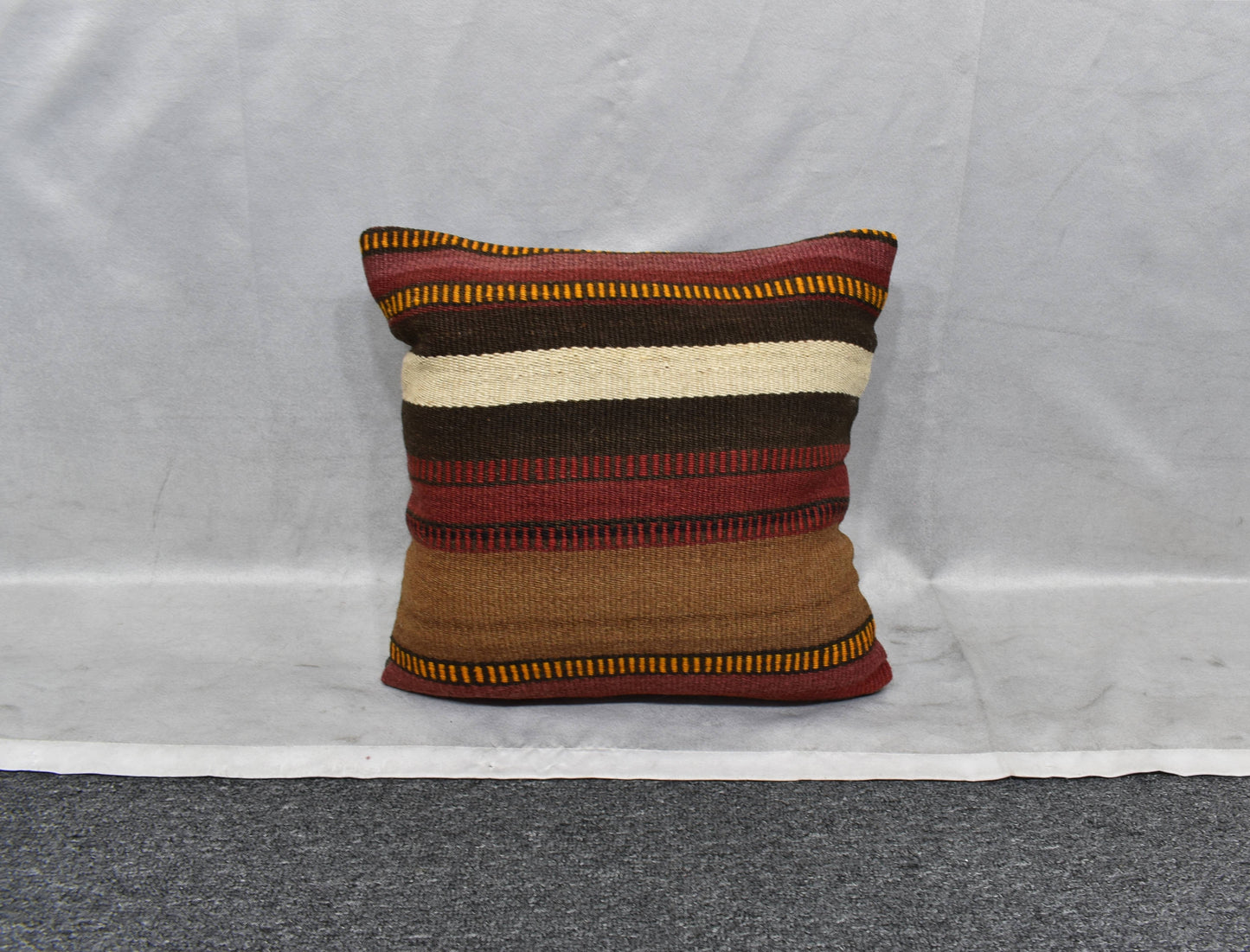 Yeni El Dokuma Dekoratif Kilim Kırlent Yastık Kılıfı 6035
