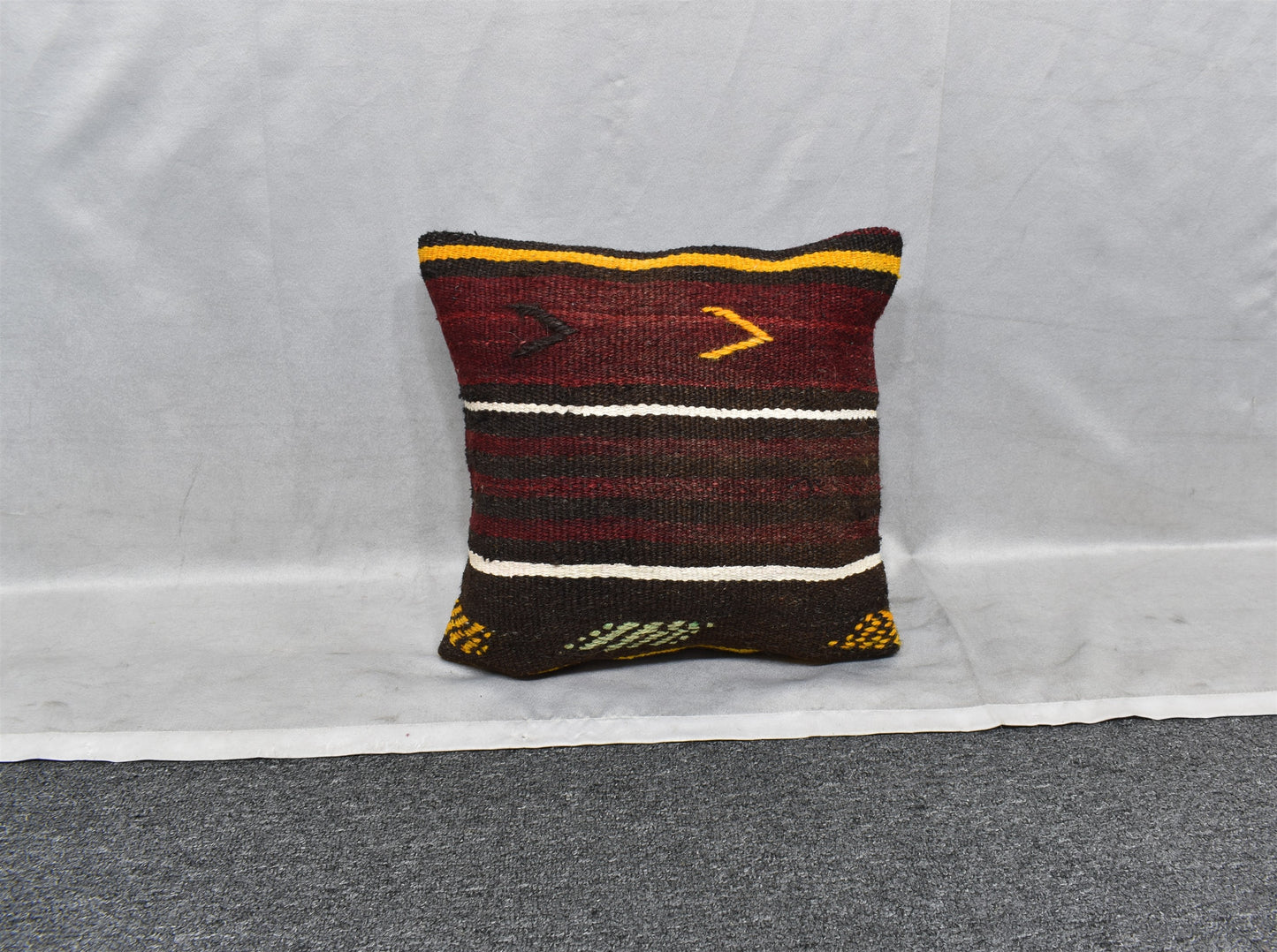 Yeni El Dokuma Dekoratif Kilim Kırlent Yastık Kılıfı 6038