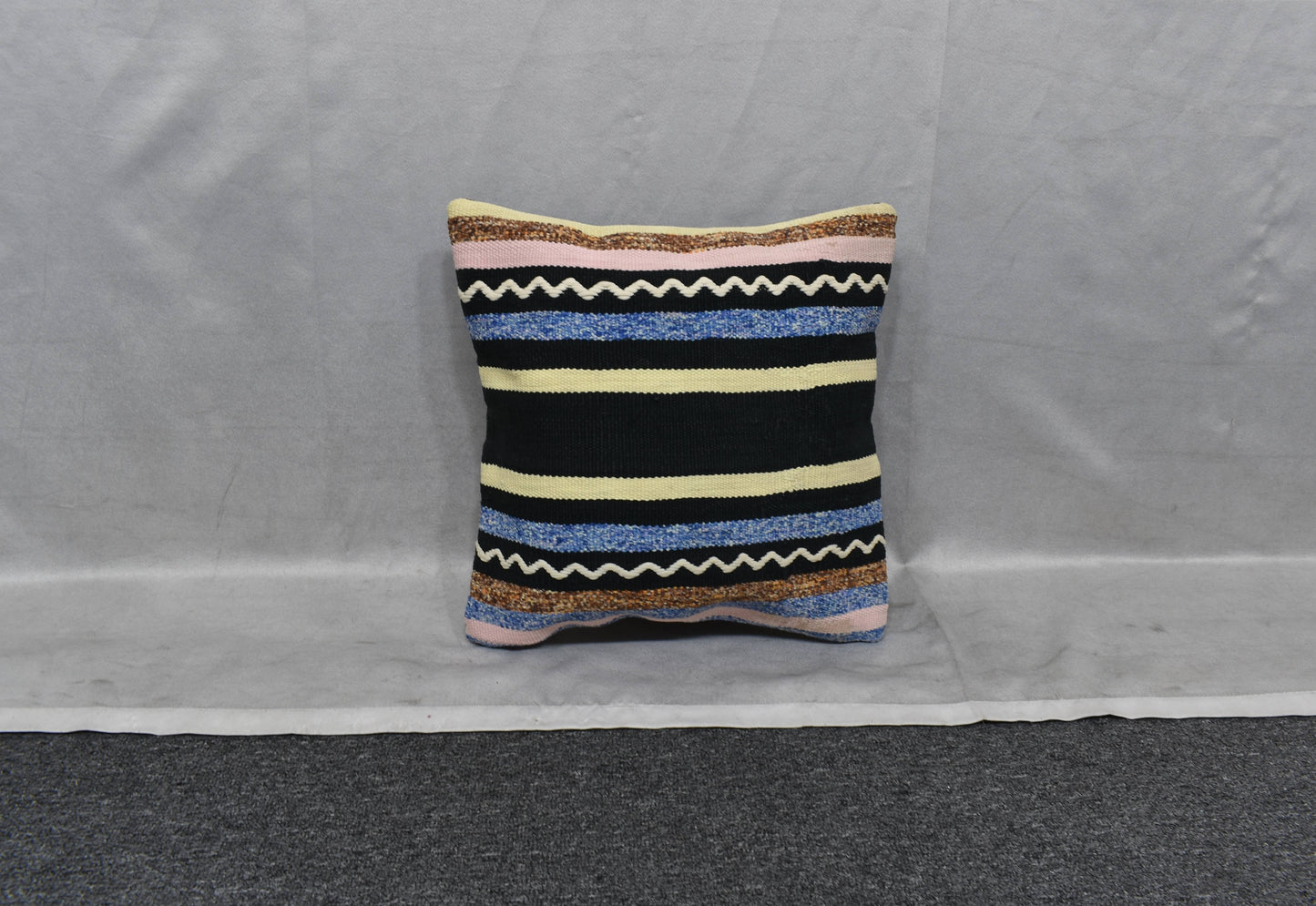 Yeni El Dokuma Dekoratif Kilim Kırlent Yastık Kılıfı 6039