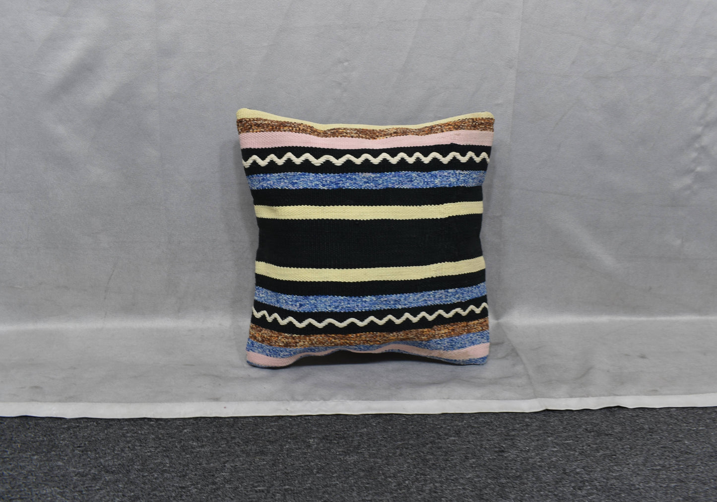 Yeni El Dokuma Dekoratif Kilim Kırlent Yastık Kılıfı 6039