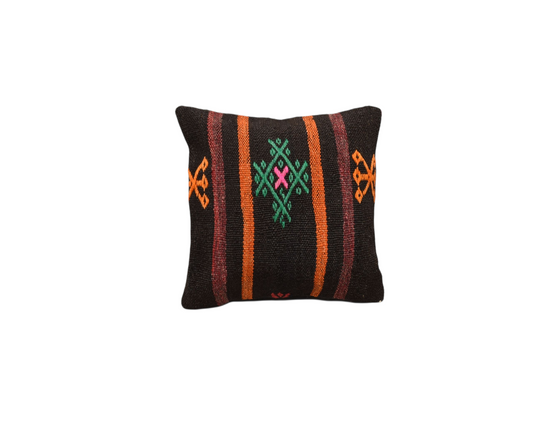 Yeni El Dokuma Dekoratif Kilim Kırlent Yastık Kılıfı 6042