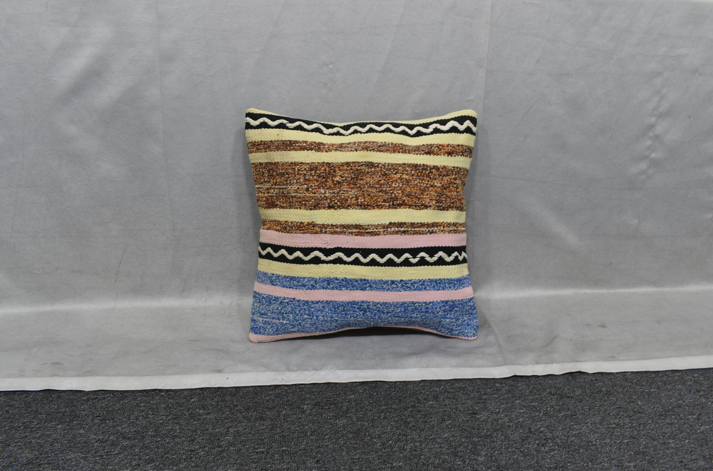 Yeni El Dokuma Dekoratif Kilim Kırlent Yastık Kılıfı 6043