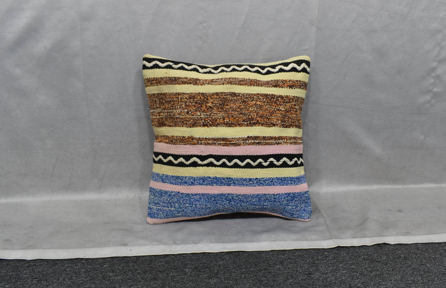 Yeni El Dokuma Dekoratif Kilim Kırlent Yastık Kılıfı 6043