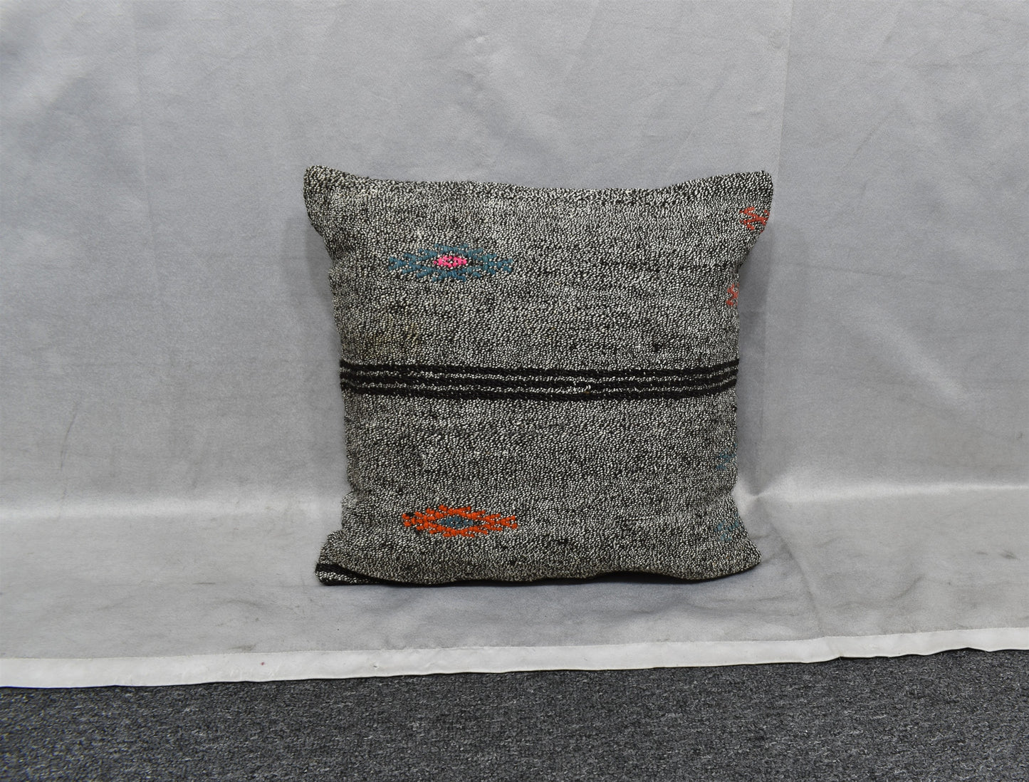 Yeni El Dokuma Dekoratif Kilim Kırlent Yastık Kılıfı 6048