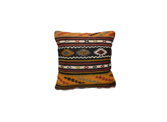 Yeni El Dokuma Dekoratif Kilim Kırlent Yastık Kılıfı 6056