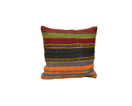 Yeni El Dokuma Dekoratif Kilim Kırlent Yastık Kılıfı 6096