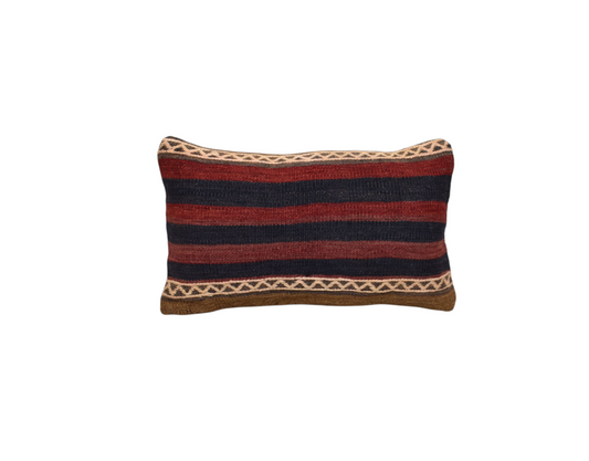 Yeni El Dokuma Dekoratif Lumbar Kilim Kırlent Yastık Kılıfı 6100