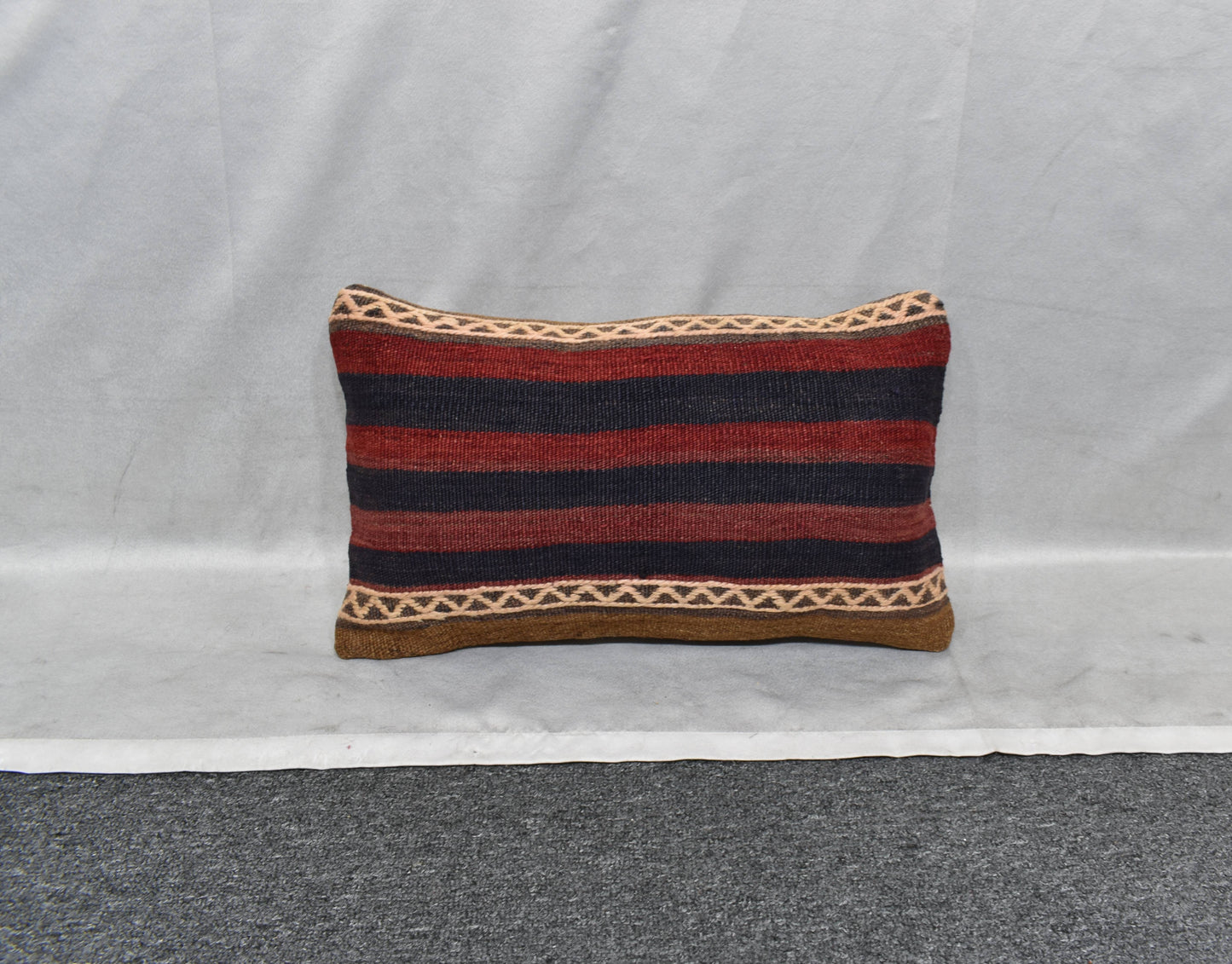 Yeni El Dokuma Dekoratif Lumbar Kilim Kırlent Yastık Kılıfı 6100