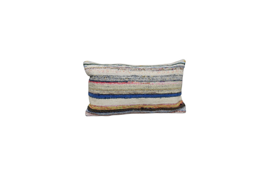 Yeni El Dokuma Dekoratif Lumbar Kilim Kırlent Yastık Kılıfı 6108