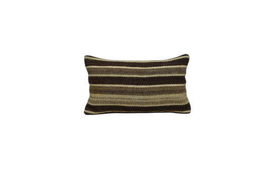 Yeni El Dokuma Dekoratif Lumbar Kilim Kırlent Yastık Kılıfı 6113
