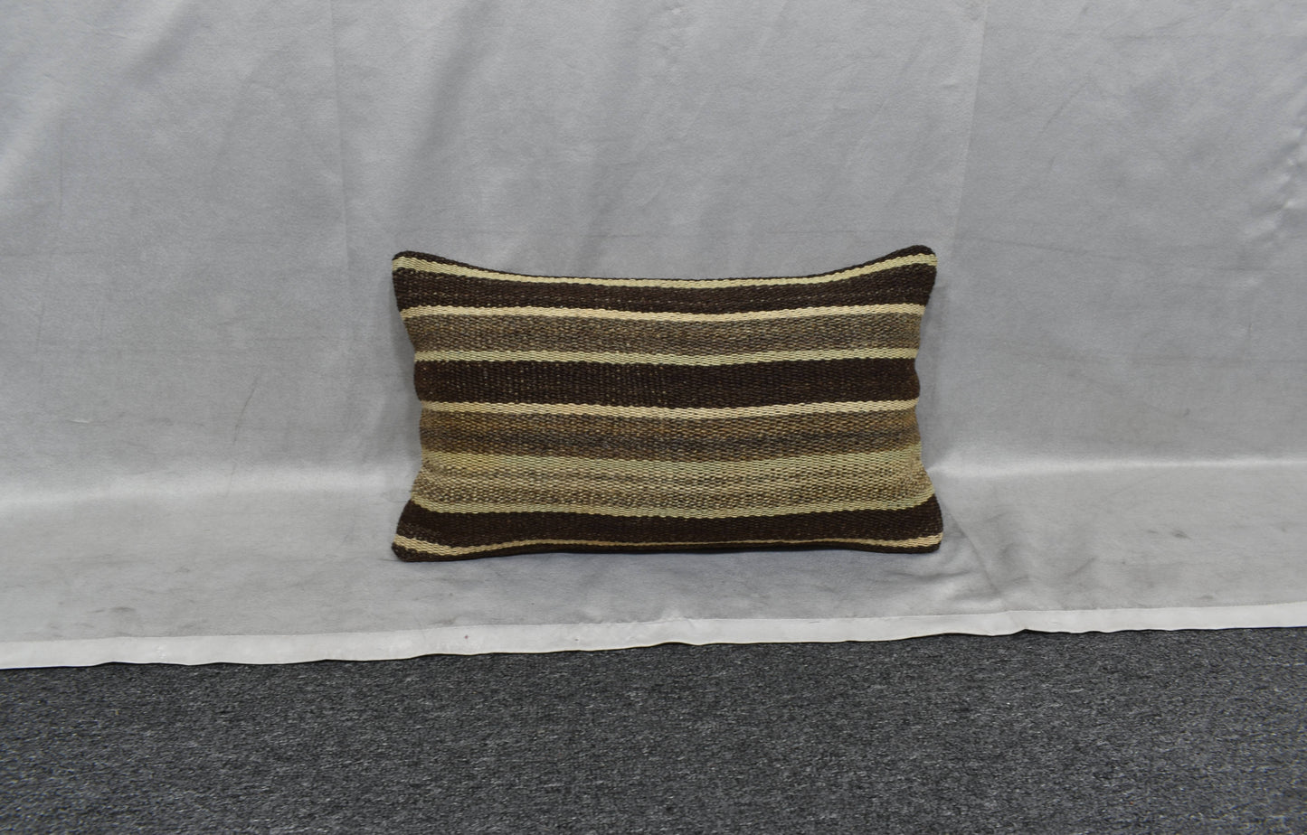 Yeni El Dokuma Dekoratif Lumbar Kilim Kırlent Yastık Kılıfı 6113