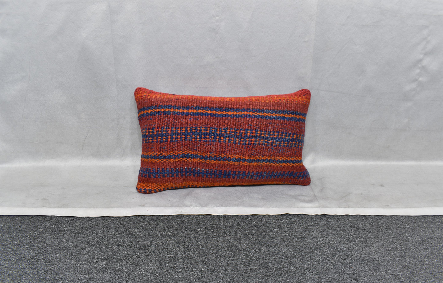 Yeni El Dokuma Dekoratif Lumbar Kilim Kırlent Yastık Kılıfı 6123