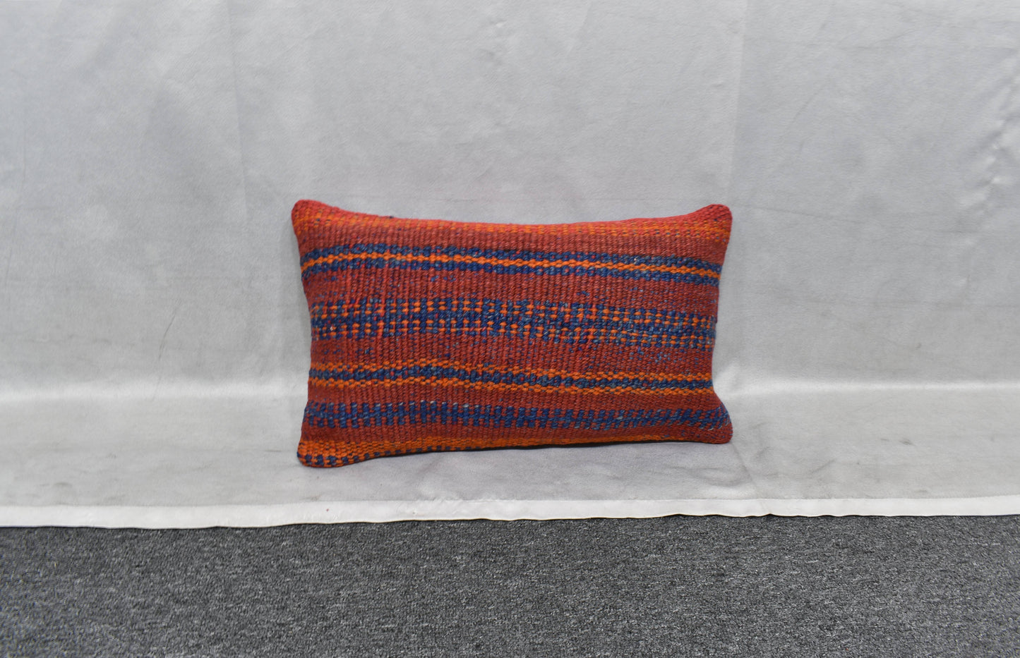 Yeni El Dokuma Dekoratif Lumbar Kilim Kırlent Yastık Kılıfı 6123