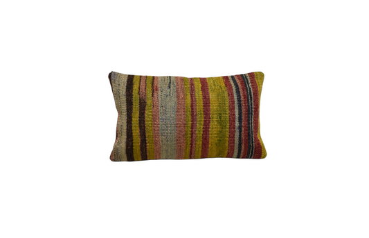 Yeni El Dokuma Dekoratif Lumbar Kilim Kırlent Yastık Kılıfı 6125