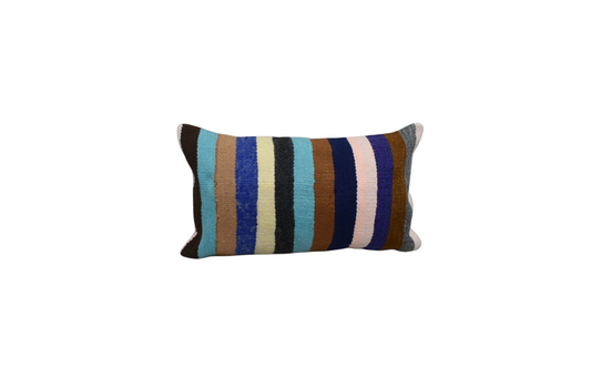 Yeni El Dokuma Dekoratif Lumbar Kilim Kırlent Yastık Kılıfı 6126
