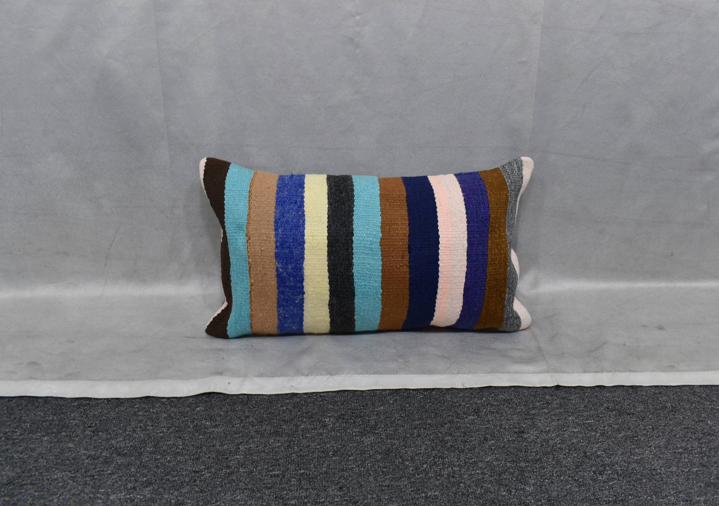 Yeni El Dokuma Dekoratif Lumbar Kilim Kırlent Yastık Kılıfı 6126