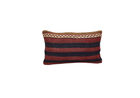 Yeni El Dokuma Dekoratif Lumbar Kilim Kırlent Yastık Kılıfı 6131