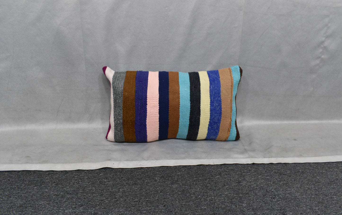 Yeni El Dokuma Dekoratif Lumbar Kilim Kırlent Yastık Kılıfı 6134