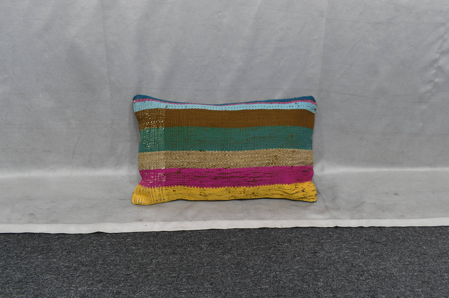 Yeni El Dokuma Dekoratif Lumbar Kilim Kırlent Yastık Kılıfı 6137