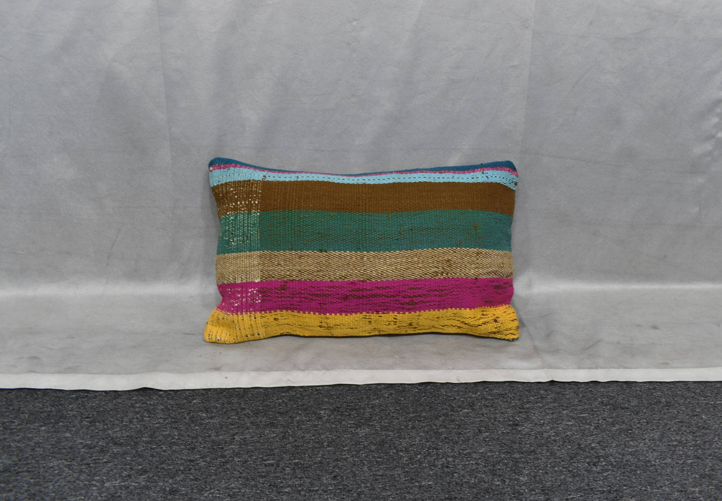 Yeni El Dokuma Dekoratif Lumbar Kilim Kırlent Yastık Kılıfı 6137