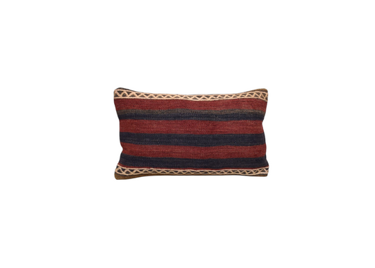 Yeni El Dokuma Dekoratif Lumbar Kilim Kırlent Yastık Kılıfı 6141