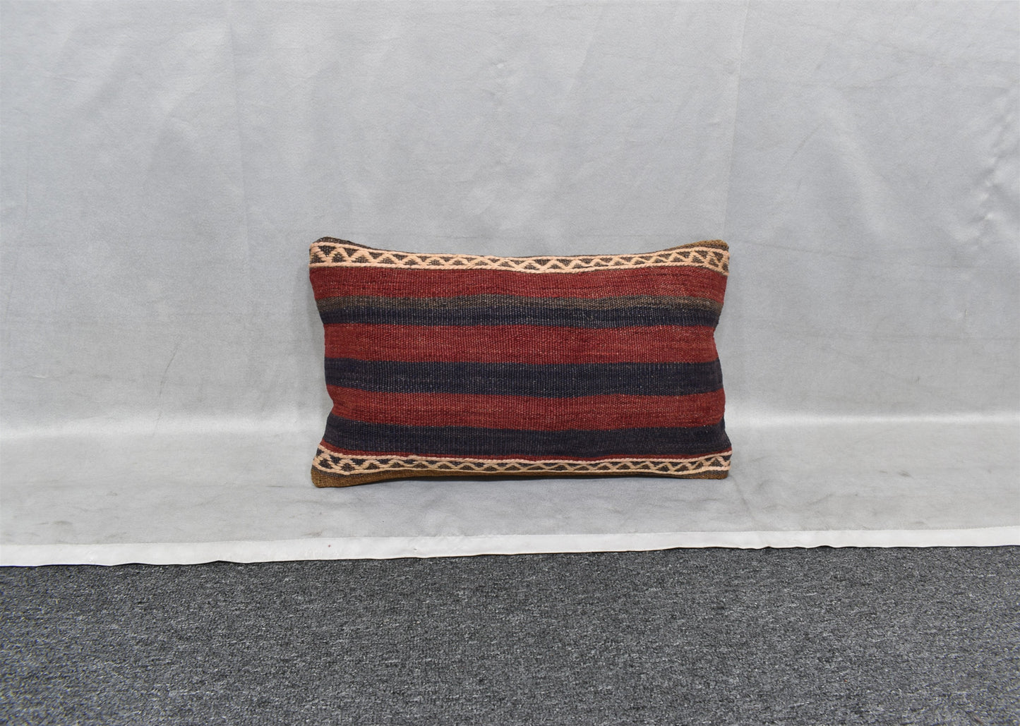 Yeni El Dokuma Dekoratif Lumbar Kilim Kırlent Yastık Kılıfı 6141