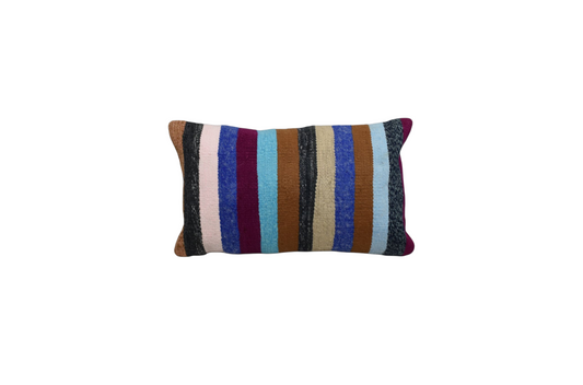 Yeni El Dokuma Dekoratif Lumbar Kilim Kırlent Yastık Kılıfı 6143