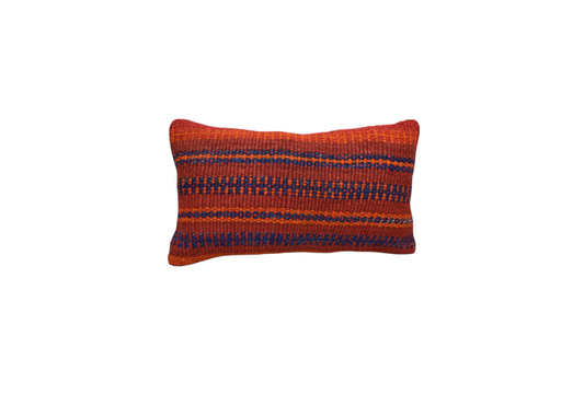 Yeni El Dokuma Dekoratif Lumbar Kilim Kırlent Yastık Kılıfı 6145