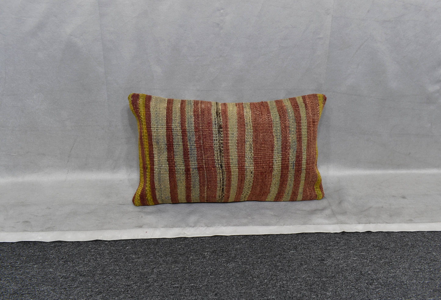 Yeni El Dokuma Dekoratif Lumbar Kilim Kırlent Yastık Kılıfı 6150