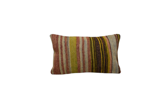 Yeni El Dokuma Dekoratif Lumbar Kilim Kırlent Yastık Kılıfı 6155