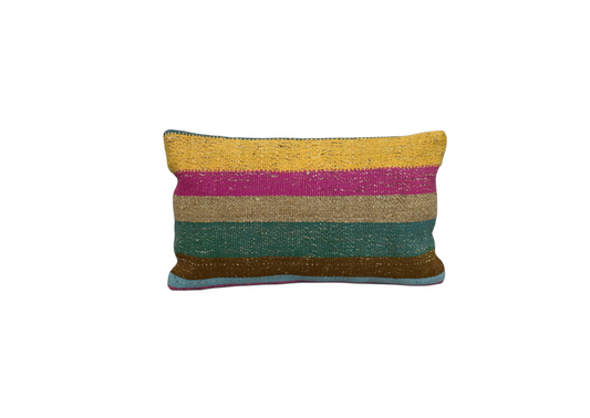 Yeni El Dokuma Dekoratif Lumbar Kilim Kırlent Yastık Kılıfı 6159