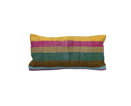Yeni El Dokuma Dekoratif Lumbar Kilim Kırlent Yastık Kılıfı 6162