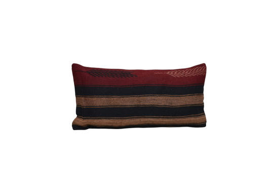 Yeni El Dokuma Dekoratif Lumbar Kilim Kırlent Yastık Kılıfı 6164