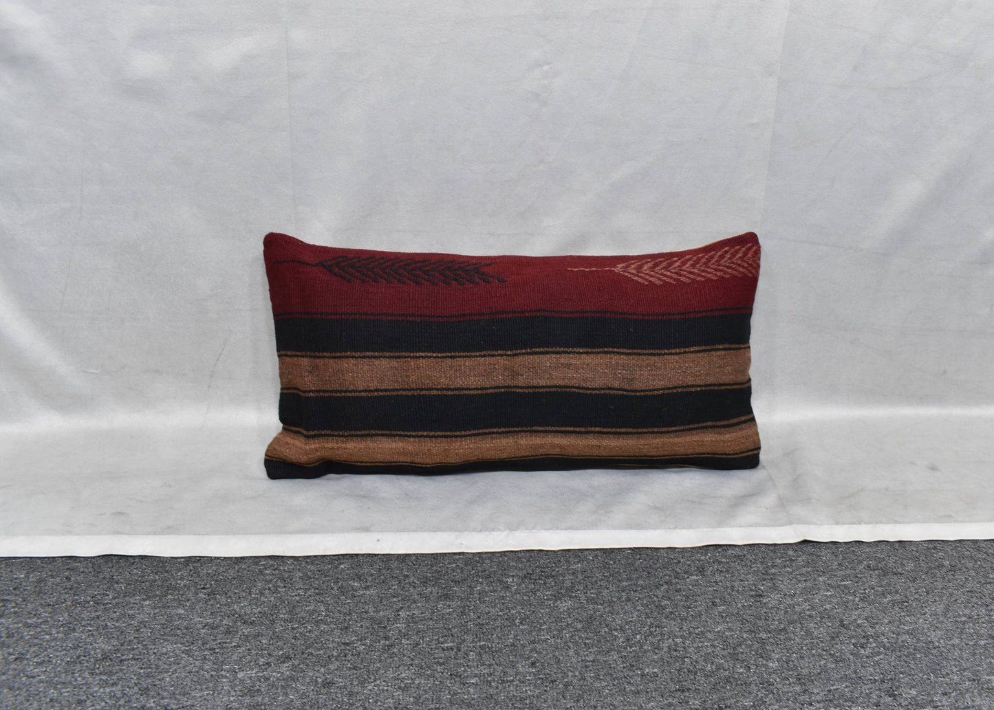 Yeni El Dokuma Dekoratif Lumbar Kilim Kırlent Yastık Kılıfı 6164