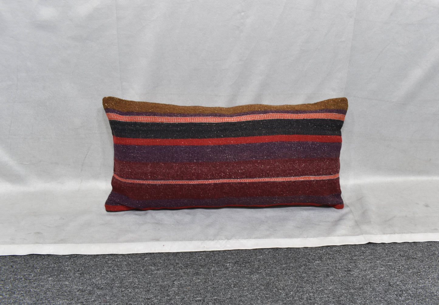 Yeni El Dokuma Dekoratif Lumbar Kilim Kırlent Yastık Kılıfı 6167