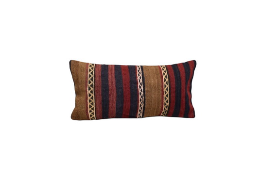 Yeni El Dokuma Dekoratif Lumbar Kilim Kırlent Yastık Kılıfı 6169