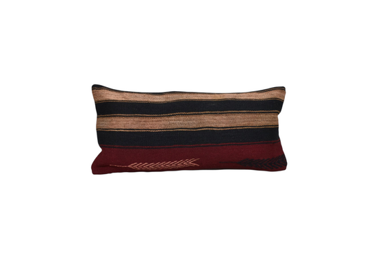 Yeni El Dokuma Dekoratif Lumbar Kilim Kırlent Yastık Kılıfı 6170