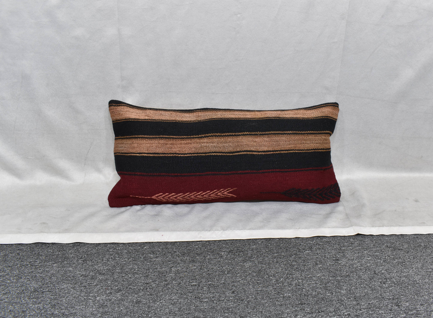 Yeni El Dokuma Dekoratif Lumbar Kilim Kırlent Yastık Kılıfı 6170