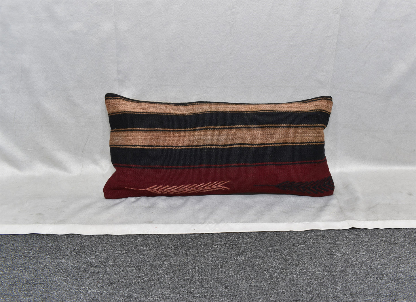 Yeni El Dokuma Dekoratif Lumbar Kilim Kırlent Yastık Kılıfı 6170