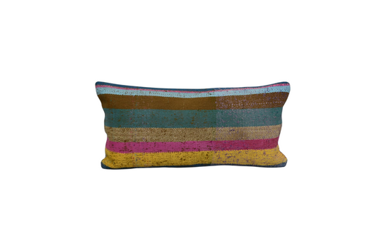 Yeni El Dokuma Dekoratif Lumbar Kilim Kırlent Yastık Kılıfı 6176