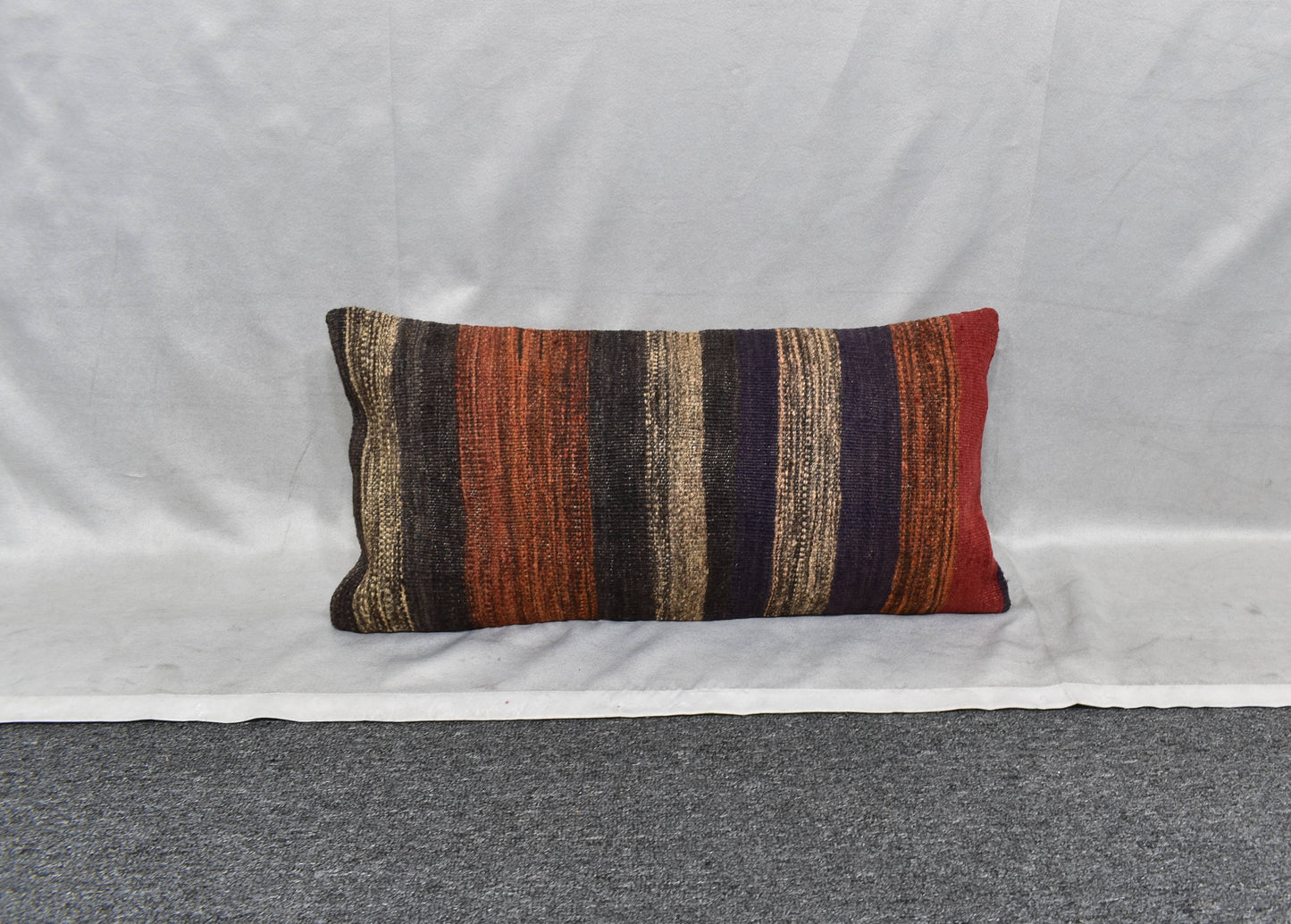 Yeni El Dokuma Dekoratif Lumbar Kilim Kırlent Yastık Kılıfı 6178