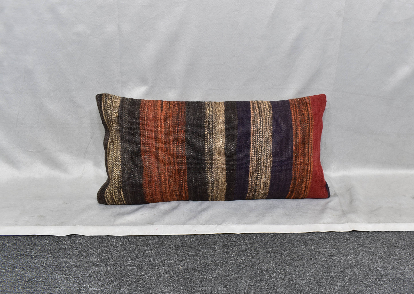Yeni El Dokuma Dekoratif Lumbar Kilim Kırlent Yastık Kılıfı 6178