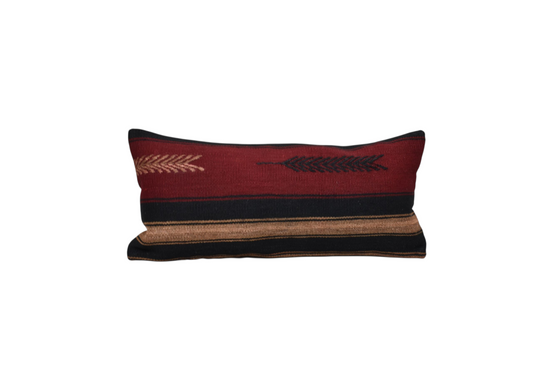 Yeni El Dokuma Dekoratif Lumbar Kilim Kırlent Yastık Kılıfı 6179