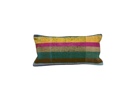 Yeni El Dokuma Dekoratif Lumbar Kilim Kırlent Yastık Kılıfı 6180