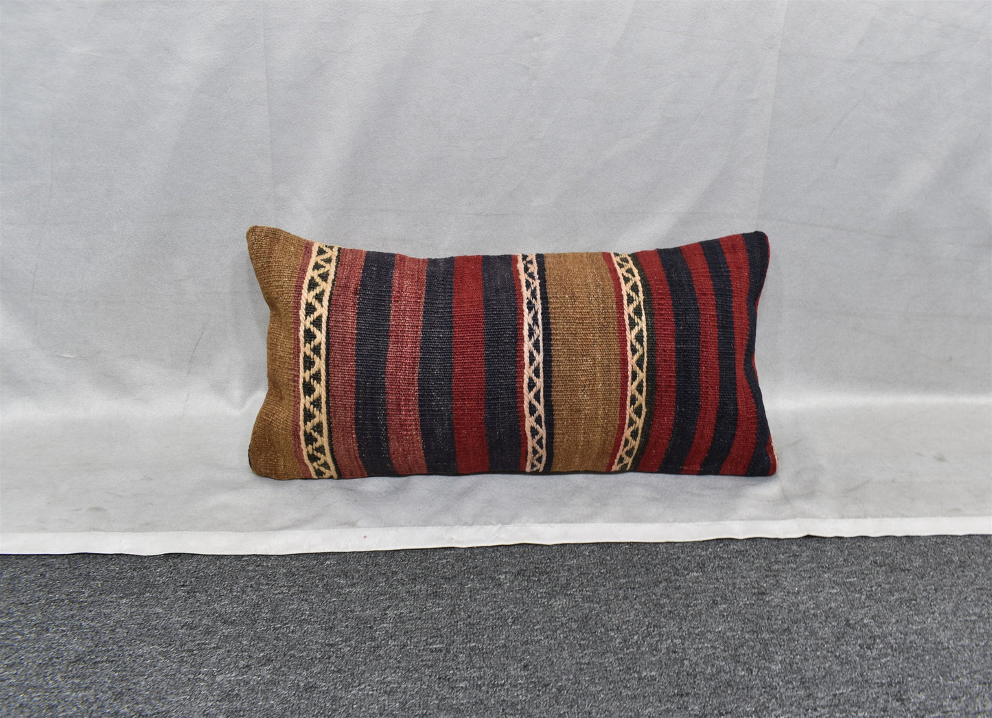Yeni El Dokuma Dekoratif Lumbar Kilim Kırlent Yastık Kılıfı 6181